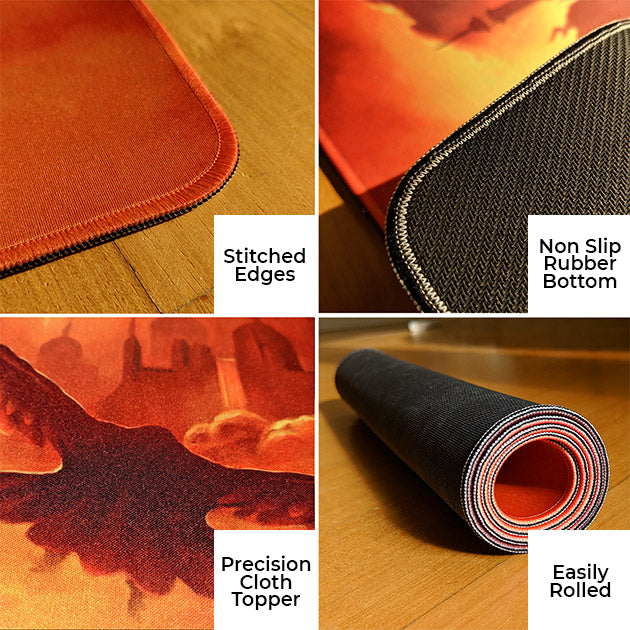 'Tsunami' Premium XL Gaming Mouse Pad - Ultimate Custom Gaming Mouse Pads / Desk mats