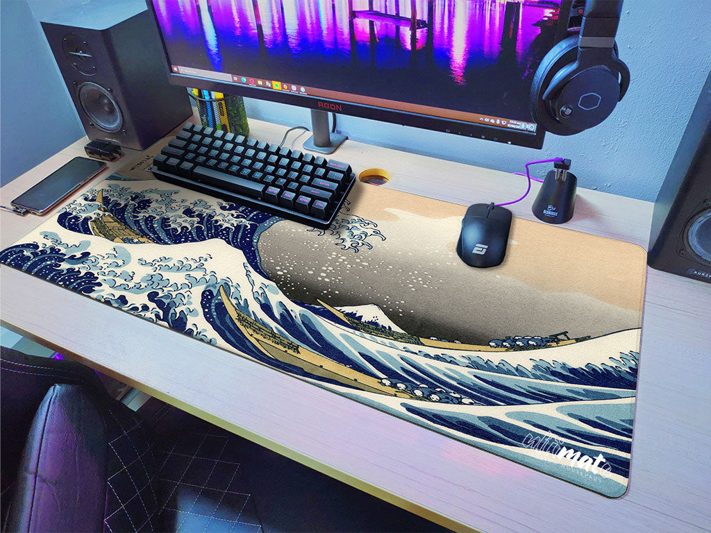 'Tsunami' Premium XL Gaming Mouse Pad - Ultimate Custom Gaming Mouse Pads / Desk mats
