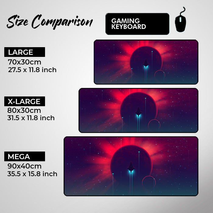 'Lost in Space' Premium XL Gaming Mouse Pad - Ultimate Custom Gaming Mouse Pads / Desk mats