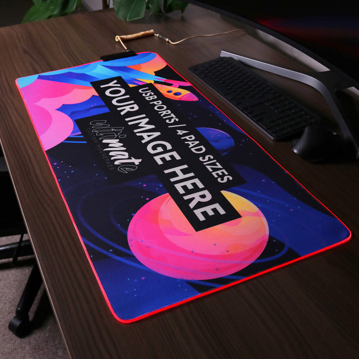 'Print your image' USB Port Custom RGB Mouse Pad