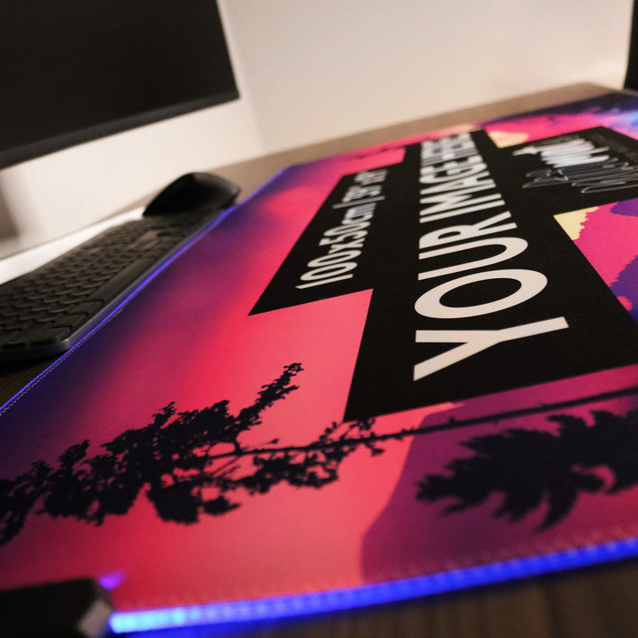'Print your image' XXXL Ultimate Custom RGB Gaming Mouse Pad | 100x50cm