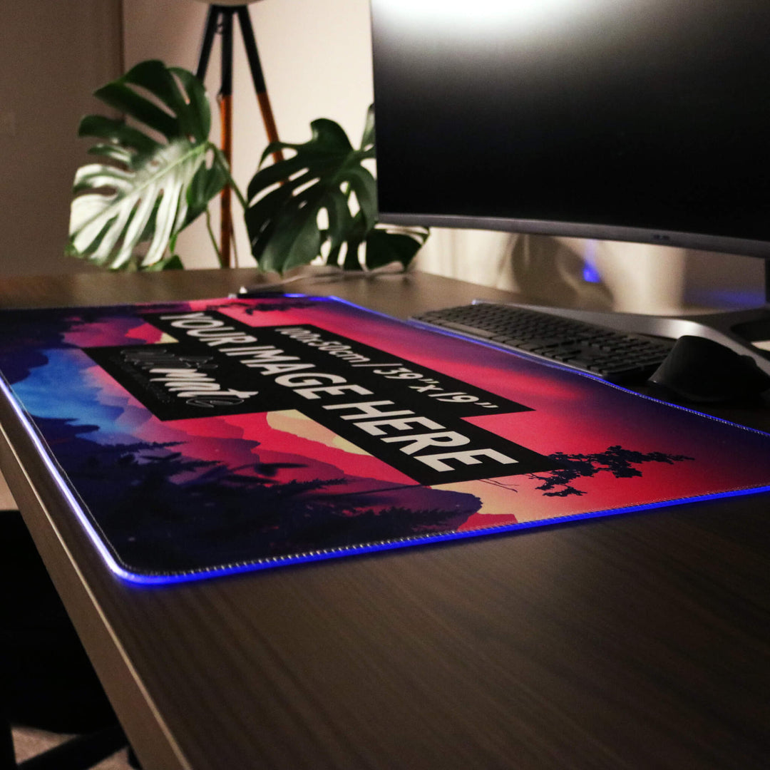 'Print your image' XXXL Ultimate Custom RGB Gaming Mouse Pad | 100x50cm