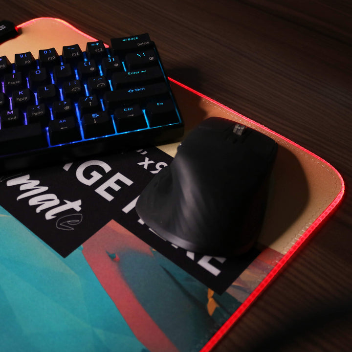 Classic Size Custom RGB LED Mouse Pad | 35x25cm / 13.8" x 9" | Designed, Customized By You