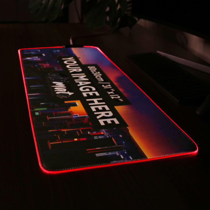 'Print your image' XL Custom RGB Gaming Mouse Pad | 80x30cm