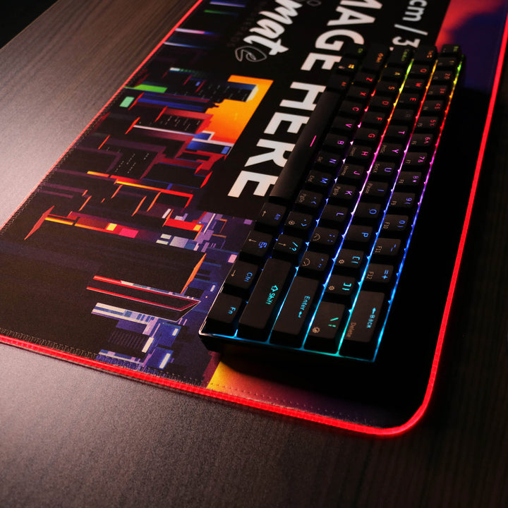 'Print your image' XL Custom RGB Gaming Mouse Pad | 80x30cm