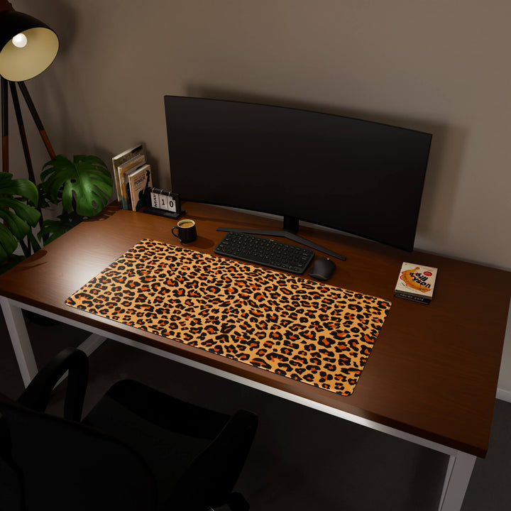 'Leopard Print' Premium Pattern Large Mouse Pad / Desk Mat