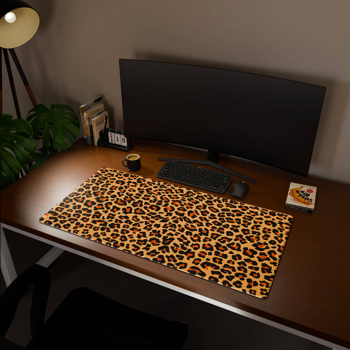 'Leopard Print' Premium Pattern Large Mouse Pad / Desk Mat