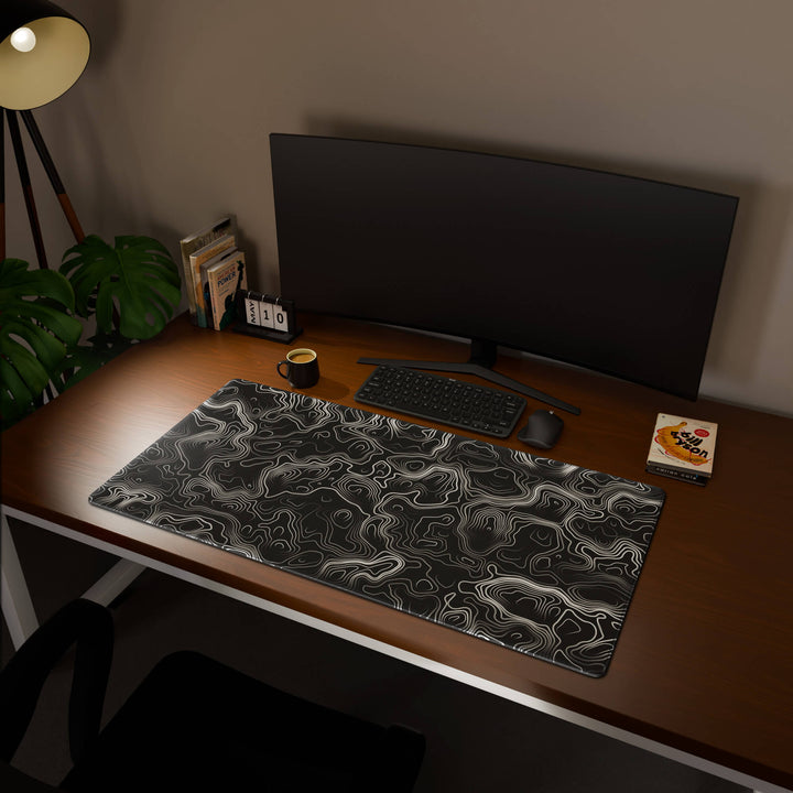 'Minimalist Topographic' Premium Large Mouse Pad / Desk Mat