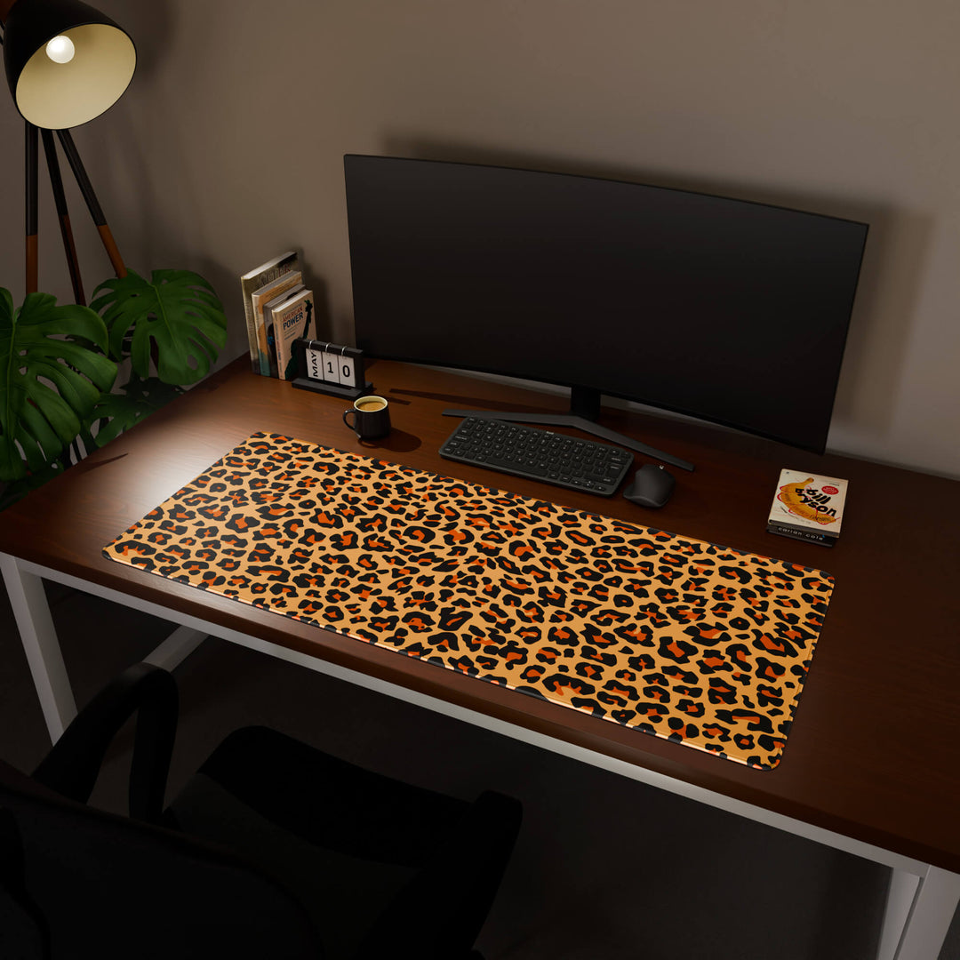 'Leopard Print' Premium Pattern Large Mouse Pad / Desk Mat