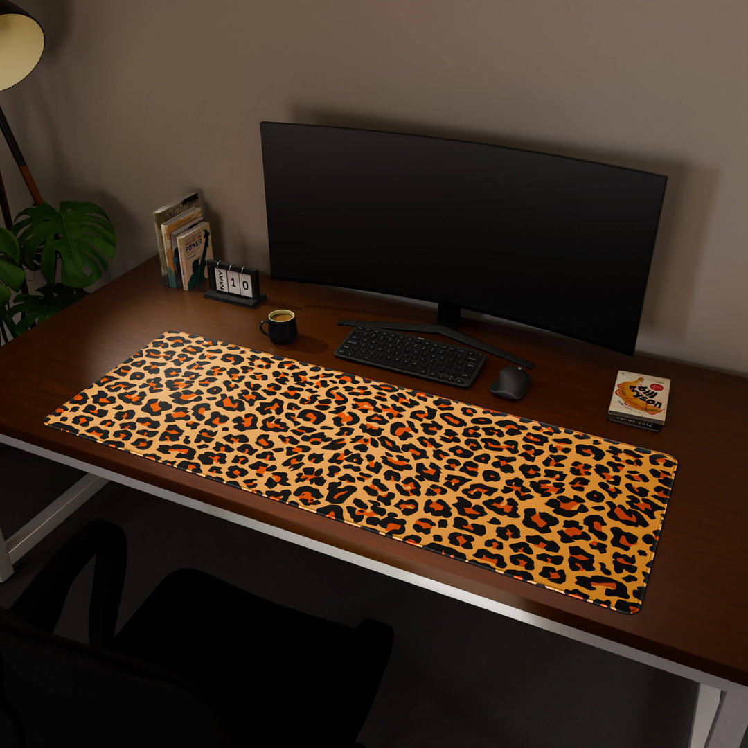 'Leopard Print' Premium Pattern Large Mouse Pad / Desk Mat