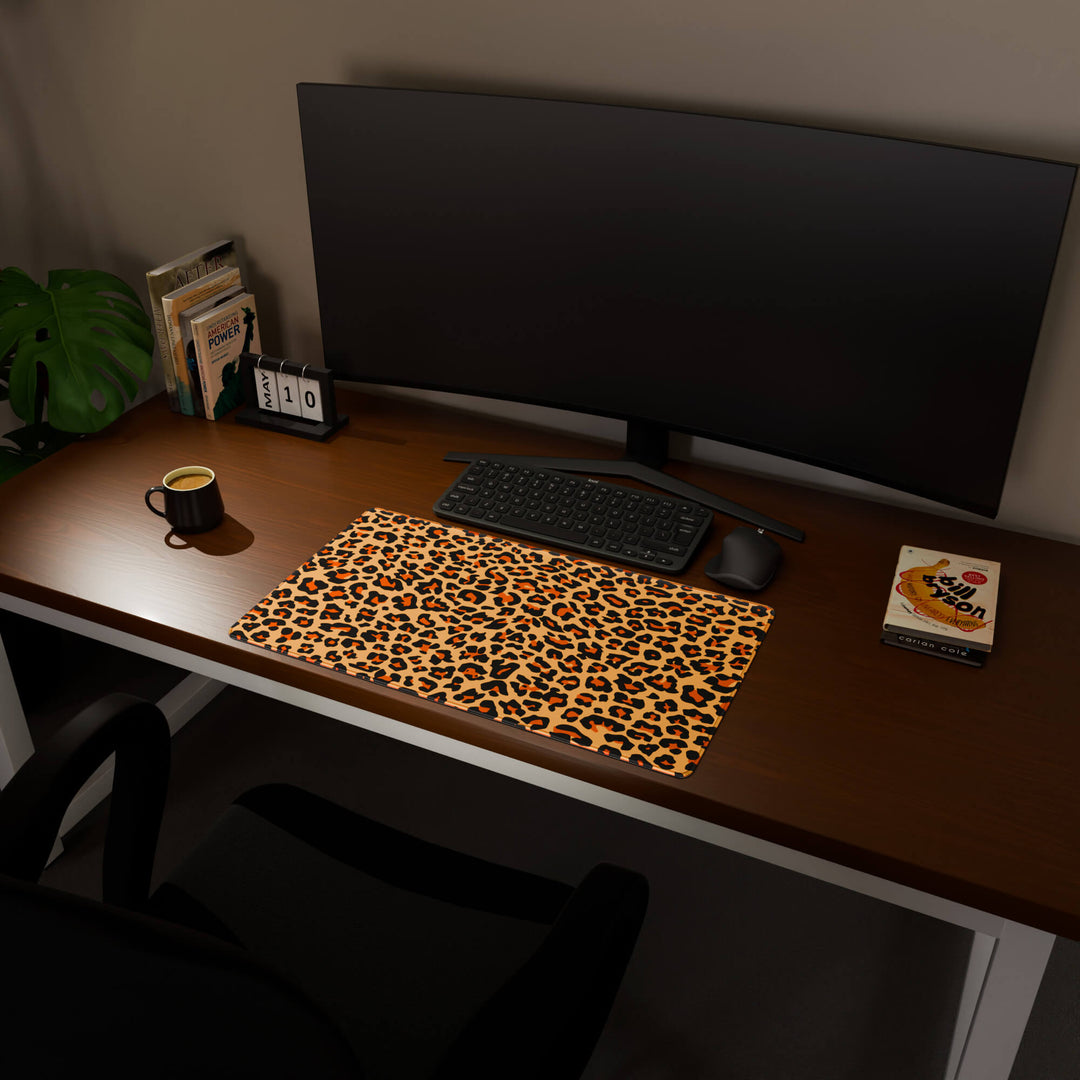 'Leopard Print' Premium Pattern Large Mouse Pad / Desk Mat