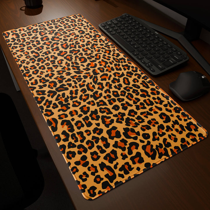 'Leopard Print' Premium Pattern Large Mouse Pad / Desk Mat