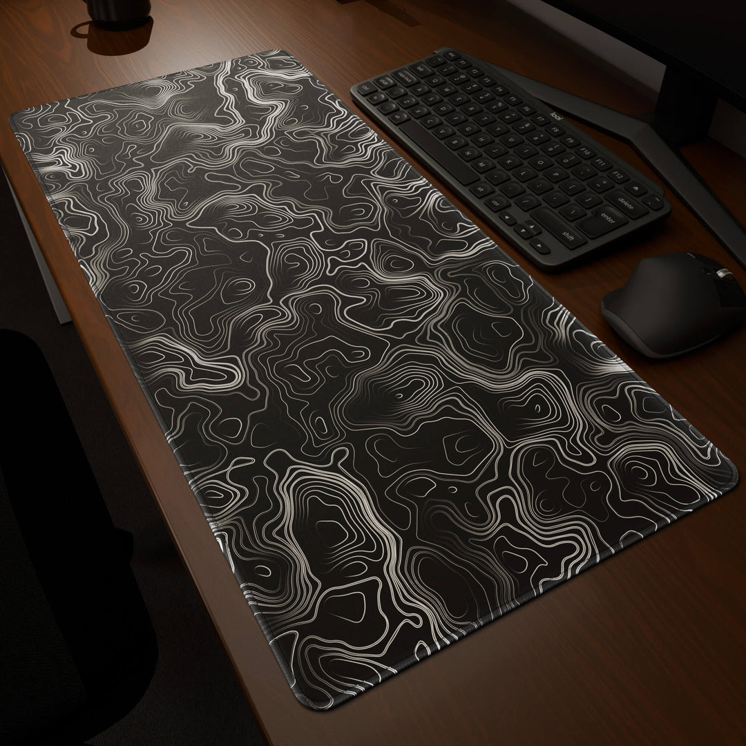 'Minimalist Topographic' Premium Large Mouse Pad / Desk Mat