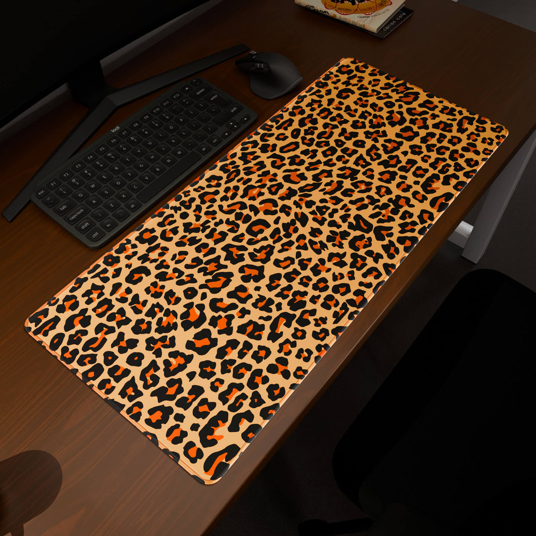 'Leopard Print' Premium Pattern Large Mouse Pad / Desk Mat
