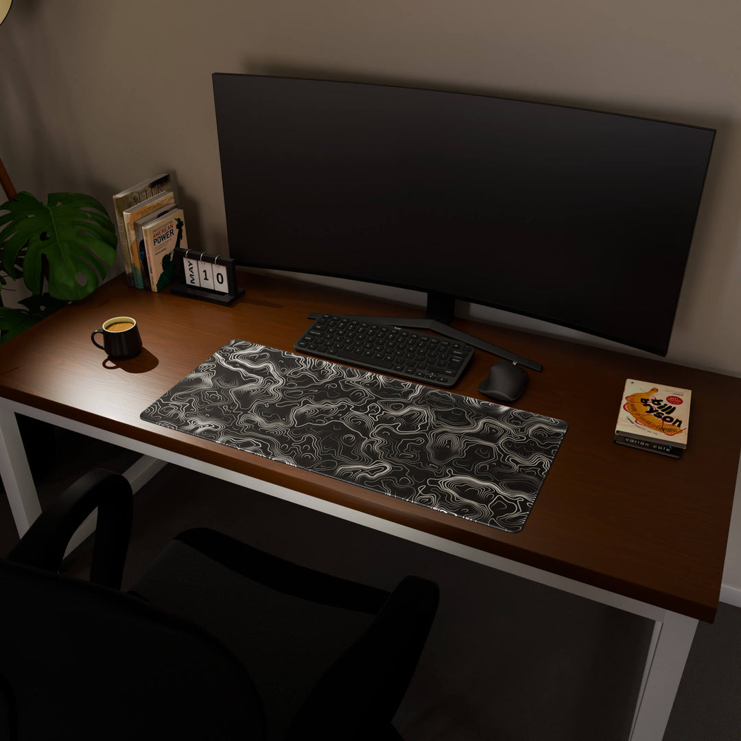 'Minimalist Topographic' Premium Large Mouse Pad / Desk Mat