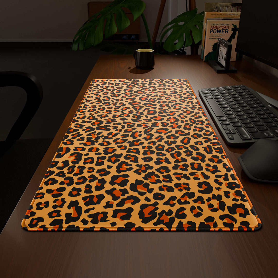 'Leopard Print' Premium Pattern Large Mouse Pad / Desk Mat