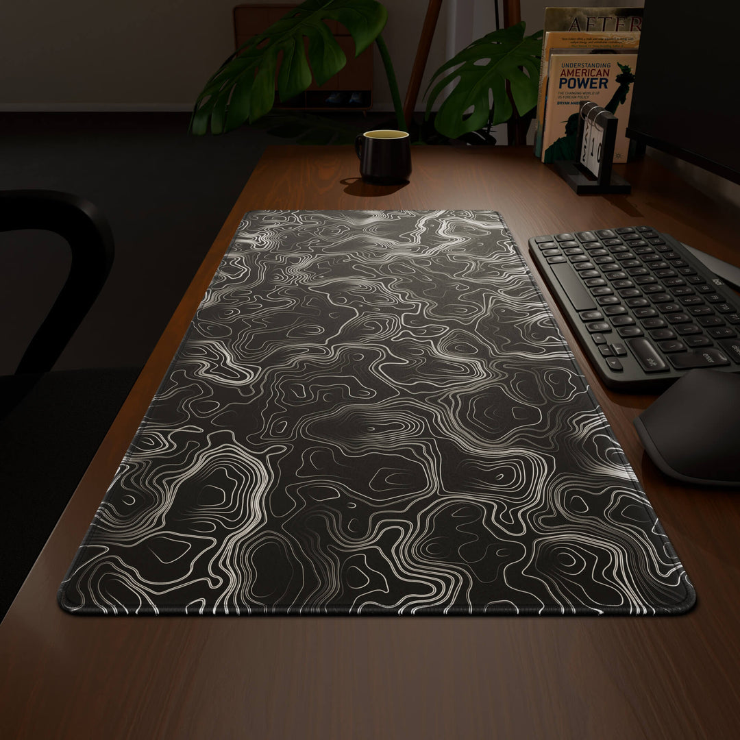 'Minimalist Topographic' Premium Large Mouse Pad / Desk Mat