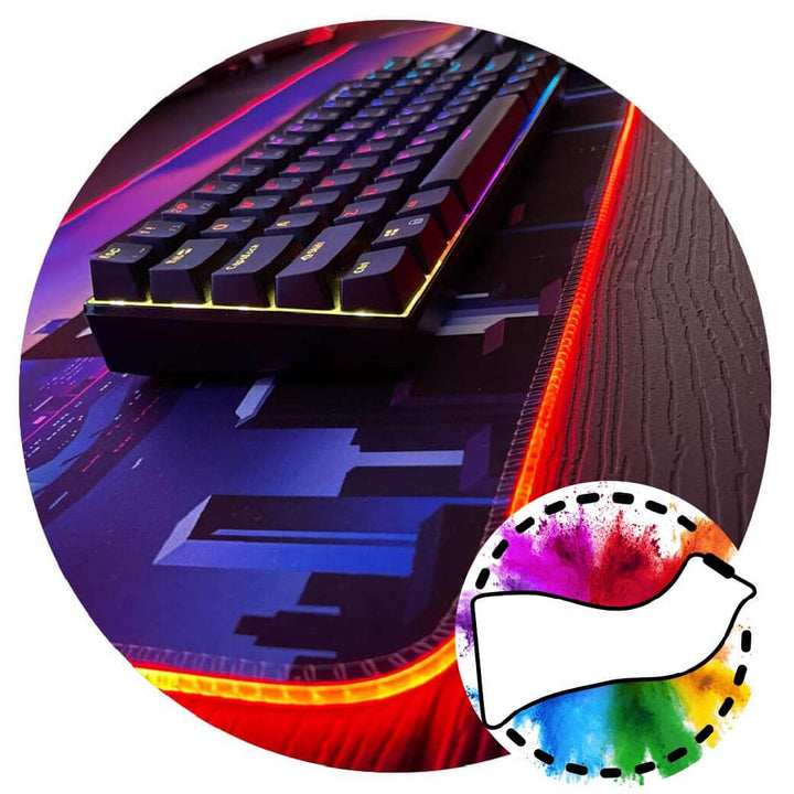'Print your image' XXXL Ultimate Custom RGB Gaming Mouse Pad |100x50cm ...