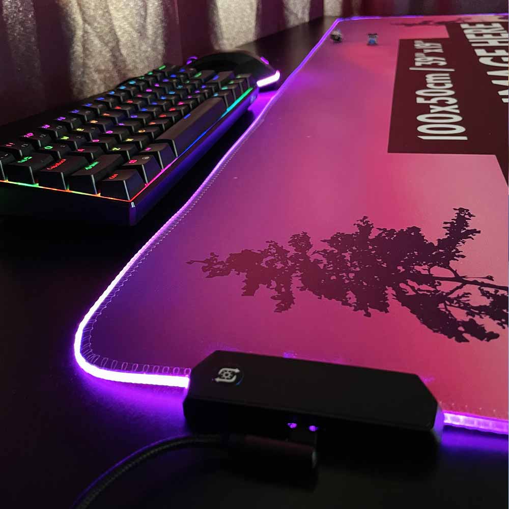 'Print your image' XXXL Ultimate Custom RGB Gaming Mouse Pad | 100x50cm