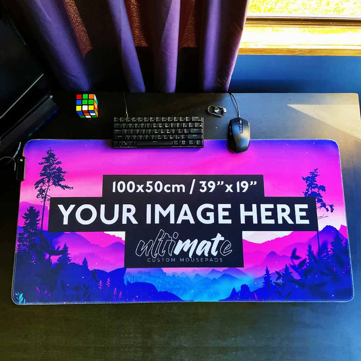 'Print your image' XXXL Ultimate Custom RGB Gaming Mouse Pad | 100x50cm