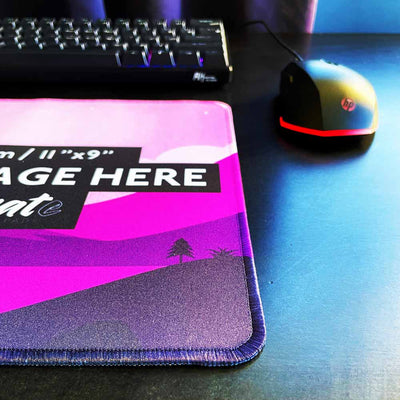 'Print your image' Square Large Custom Gaming Mouse Pad | 30x25cm