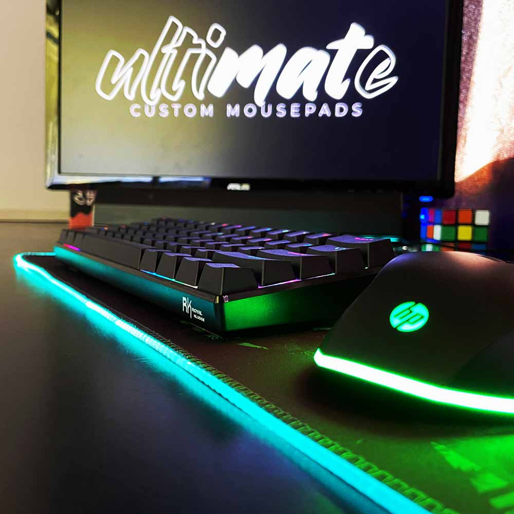 'Print your image' Large Custom RGB Gaming Mouse Pad | 70x30cm