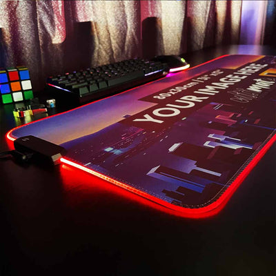 'Print your image' XL Custom RGB Gaming Mouse Pad | 80x30cm