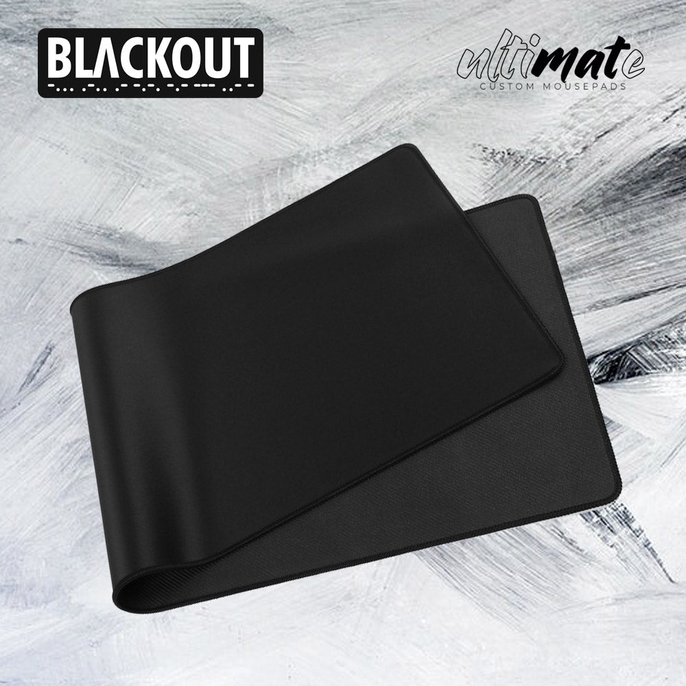 'BLACKOUT' Large Performance Gaming Mousepad by Ultimate - Ultimate Custom Gaming Mouse Pads / Desk mats 