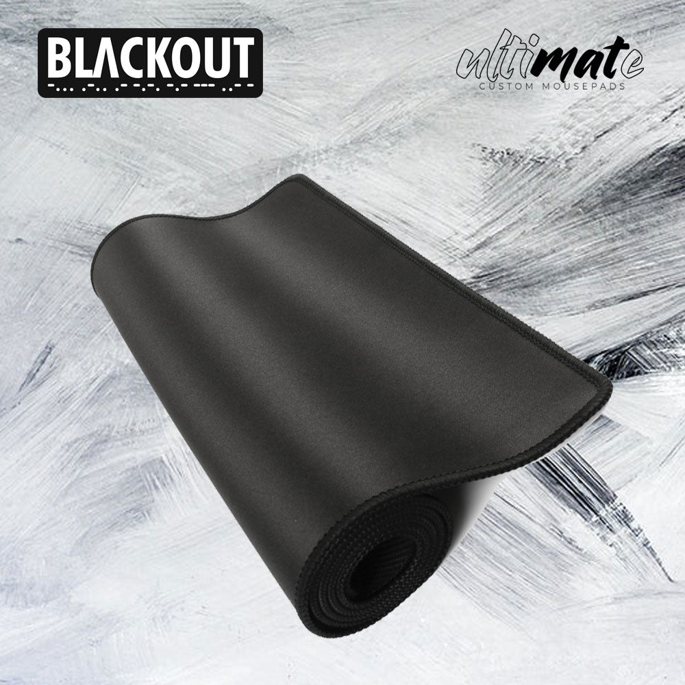 'BLACKOUT' Large Performance Gaming Mousepad by Ultimate - Ultimate Custom Gaming Mouse Pads / Desk mats 