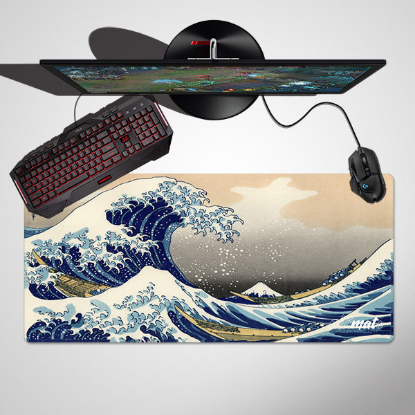 'Tsunami' Premium XL Gaming Mouse Pad - Ultimate Custom Gaming Mouse Pads / Desk mats 