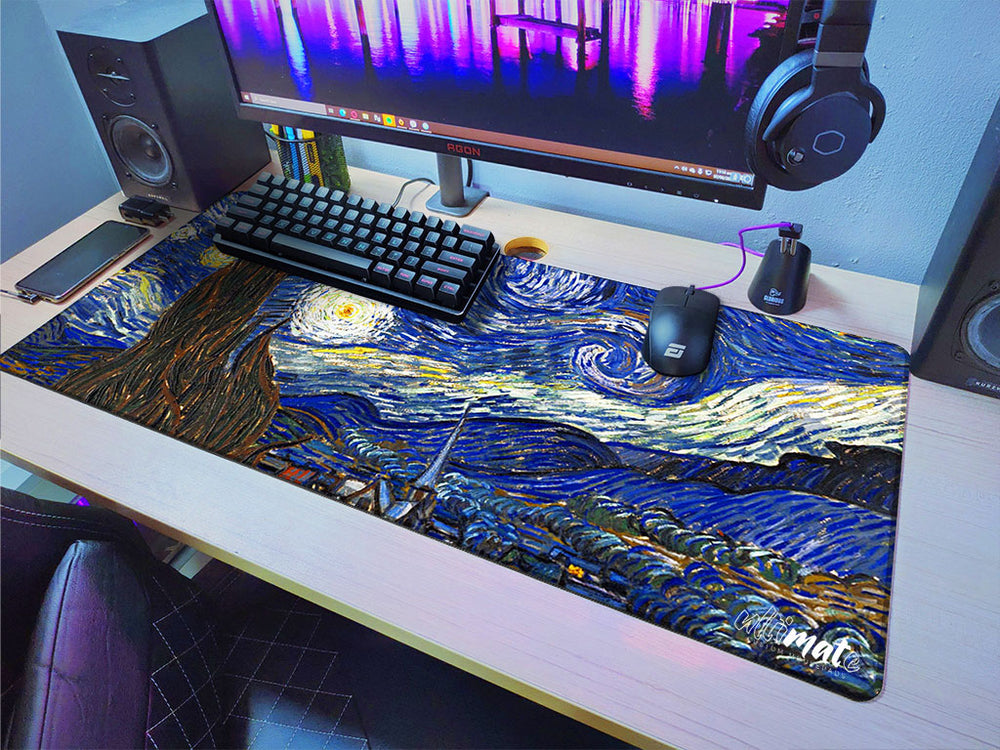 'Van Gogh' Premium XL Gaming Mouse Pad - Ultimate Custom Gaming Mouse Pads / Desk mats 