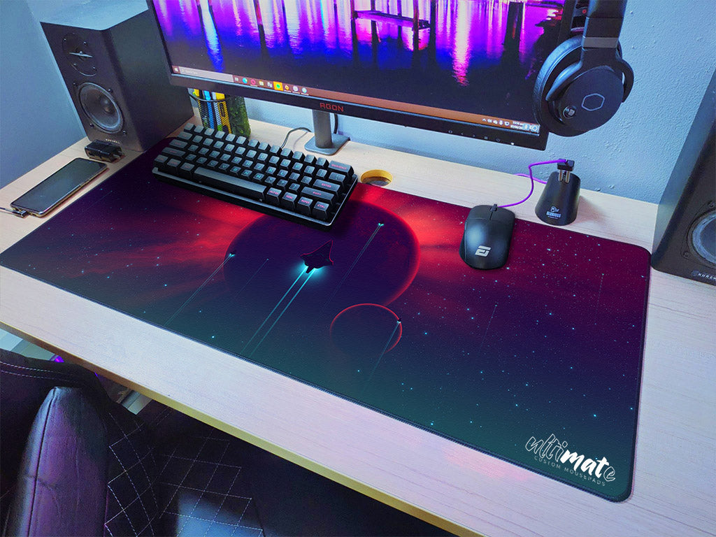 'Lost in Space' Premium XL Gaming Mouse Pad - Ultimate Custom Gaming Mouse Pads / Desk mats 
