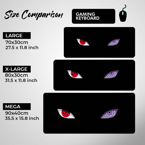 'Dōjutsu' Premium XL Gaming Mouse Pad - Ultimate Custom Gaming Mouse Pads / Desk mats 