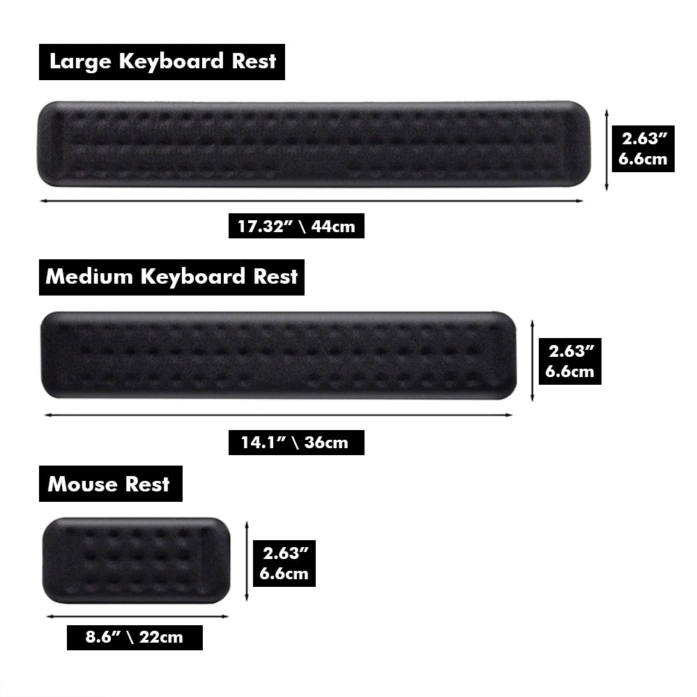 Keyboard & Mouse Wrist Support with Memory Foam