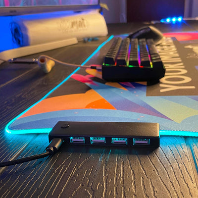 'Print your image' USB Port Custom RGB Mouse Pad