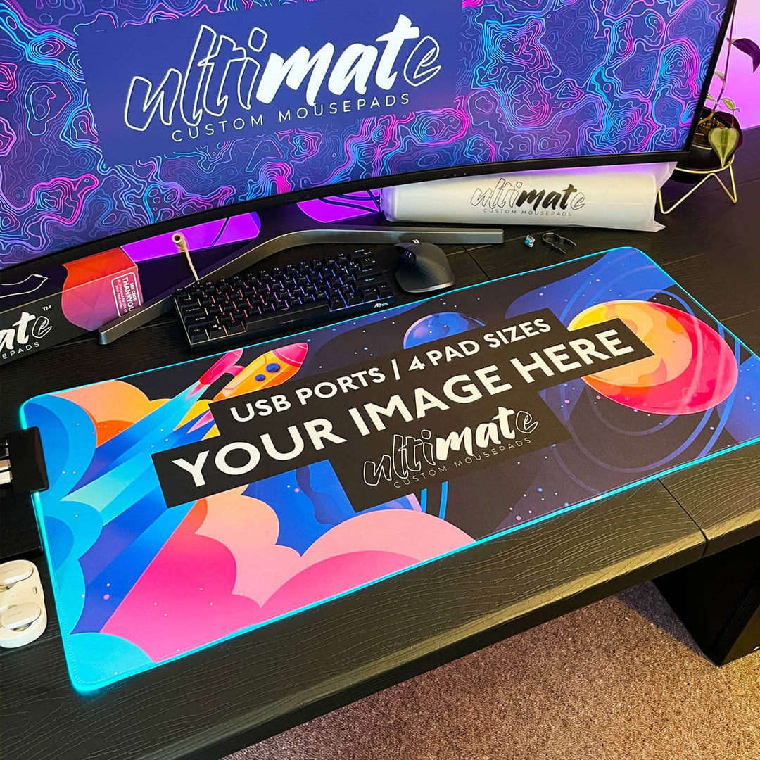 'Print your image' USB Port Custom RGB Mouse Pad