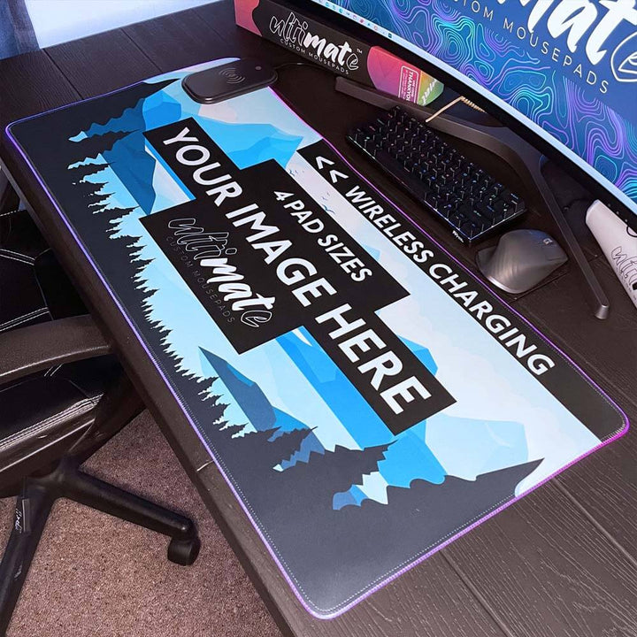 'Print your image' Wireless Charging Custom Gaming Mouse Pad