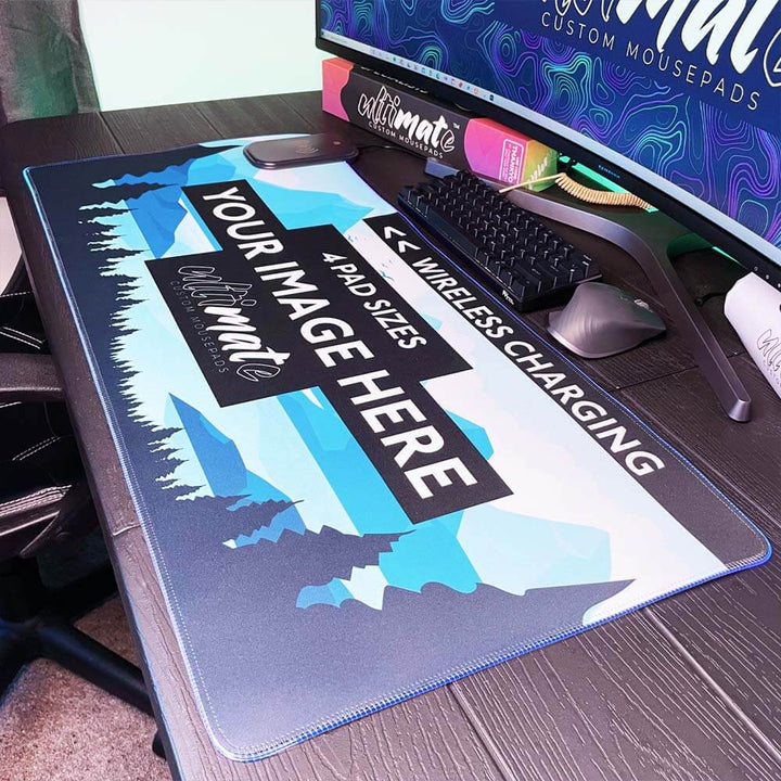 'Print your image' Wireless Charging Custom Gaming Mouse Pad